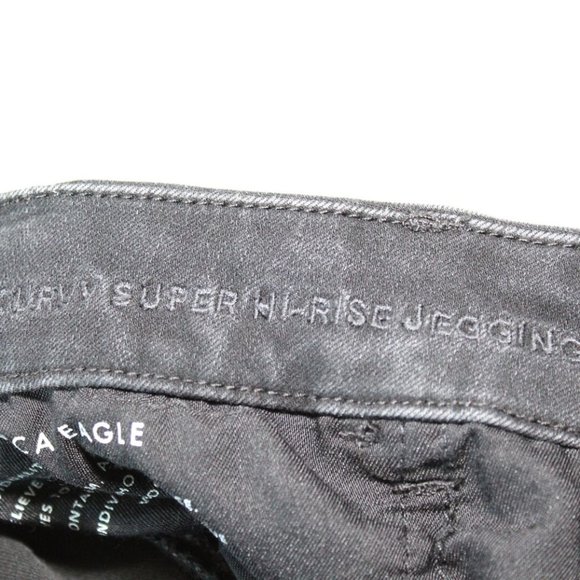 American Eagle Curvy Super Hi Rise Jegging Jeans Distressed Plus Size 24 H13693 - Picture 9 of 11